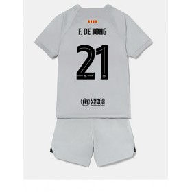 Baby Fußballbekleidung Barcelona Frenkie de Jong #21 3rd Trikot 2022-23 Kurzarm (+ kurze hosen)